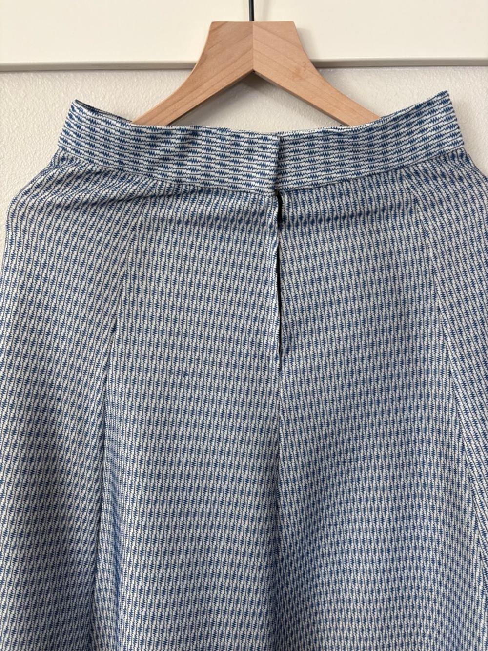 Palm Springs Vintage Sale A-Line Midi Skirt in Blue